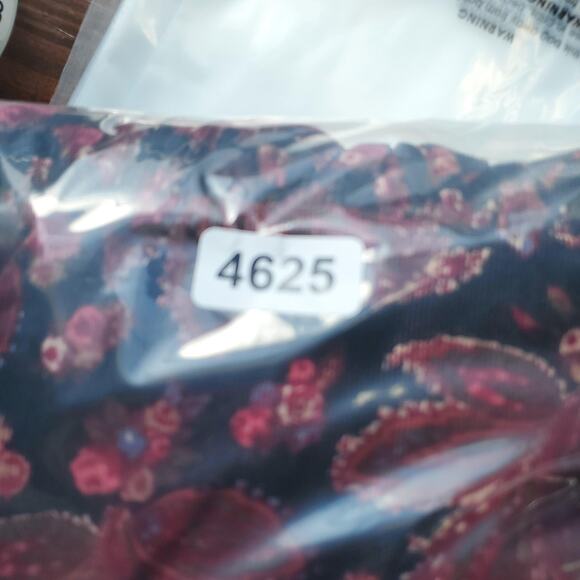 Vintage Laura Ashley Dress Womens 14 Black Pink Floral Corduroy Long Sleeve 90s - Picture 11 of 11